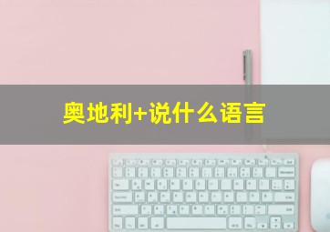 奥地利 说什么语言